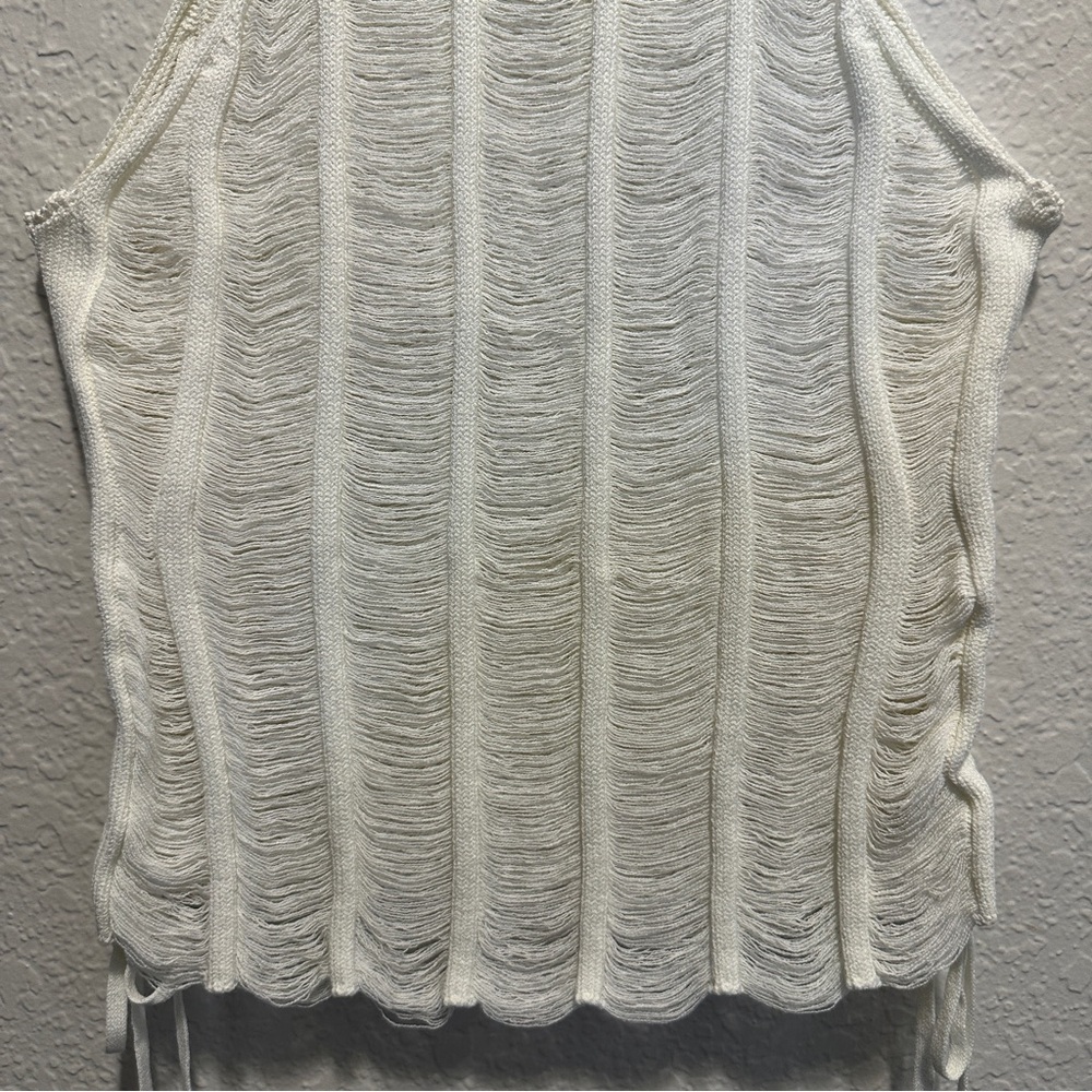Andre Assous Cream Women's Top - Picture 10 of 11